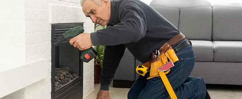 New Indoor Fireplace Installation in West Babylon, New York