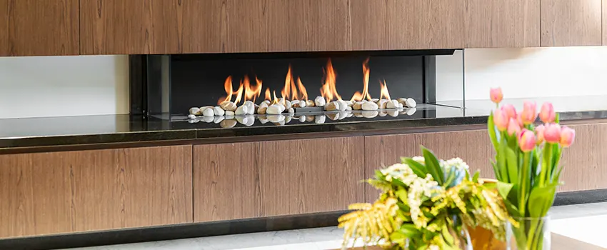 Double-height Fireplace Design Refurbishment in West Babylon, New York